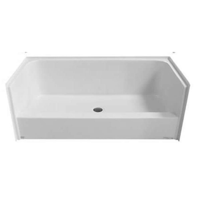 Aquatic B542817W / 54 x 28 SHOWER BASE WHT