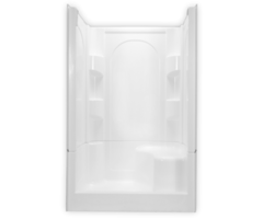 Clarion Bathware 4S30RS 48x36 4Pc Shower WH RH Drain LH Seat Ez Pin