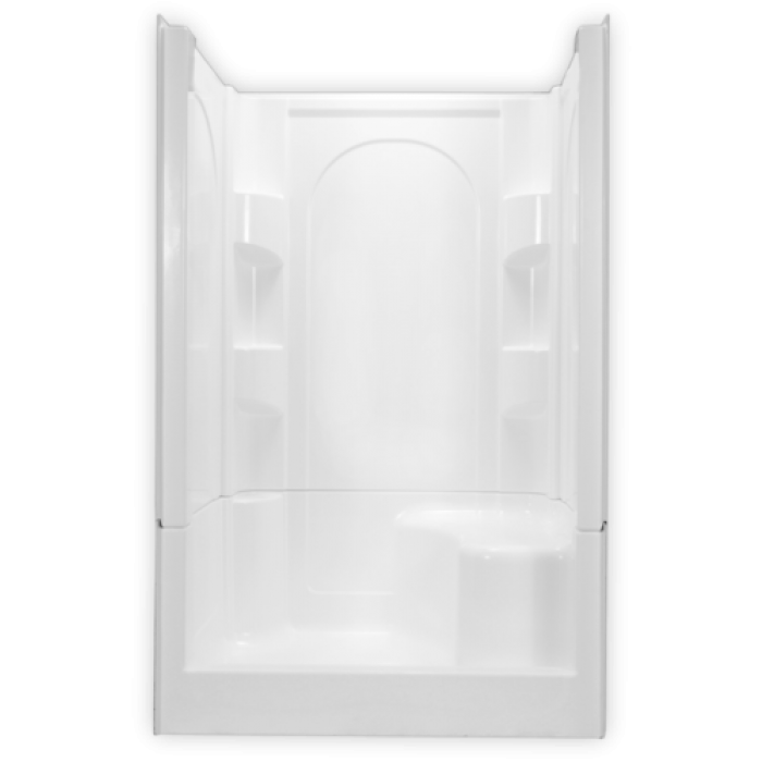 Clarion Bathware 4S30RS 48x36 4Pc Shower WH RH Drain LH Seat Ez Pin