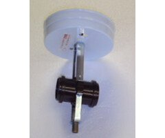 591203 \ Light Fixture Ceiling WH 6'' 2Bulb
