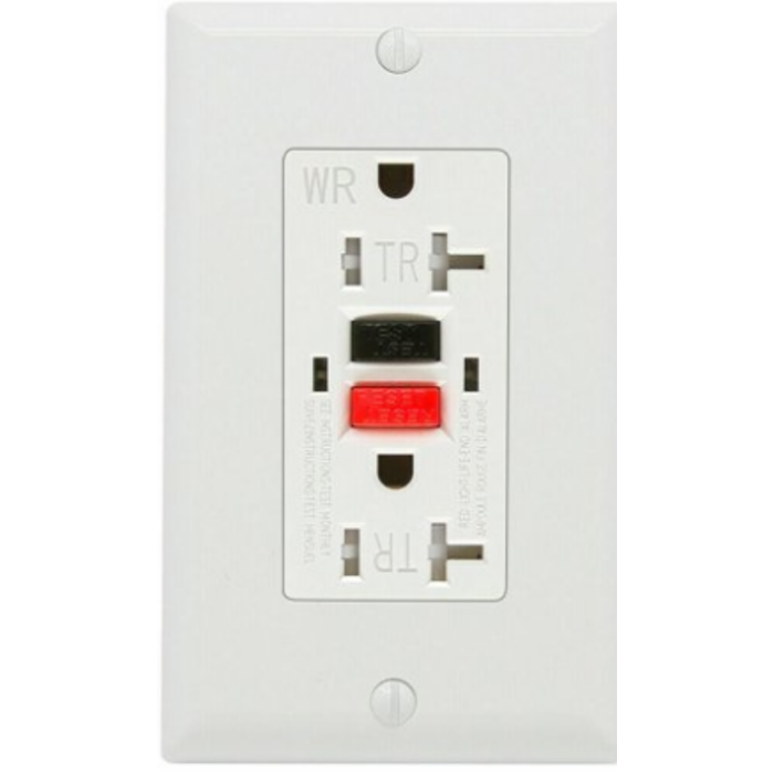 59131851 \* GFCI RECEPTACLE WHITE 15 AMP 125V DECORATOR
