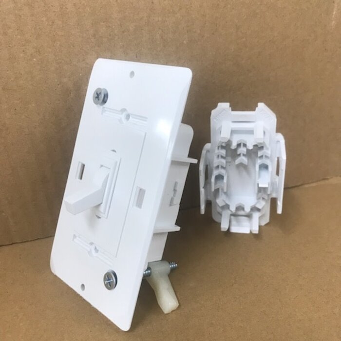 59201000 \ SELF-CONTAINED TOGGLE SWITCH WHITE by WIRECON