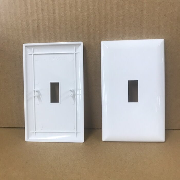 59201001 \ SCD SWITCH PLATE WHITE WIRECON