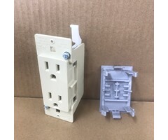 59201045 \ RECEPTACLE DECO IVORY