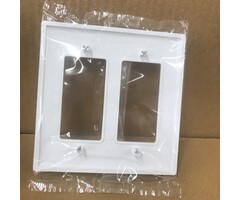 59201051 \ DECO PLATE SNAPON DBL WH Legrand [c]