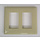 59201056 \ DECORATOR  PLATE DOUBLE SNAP-ON IVORY Legrand