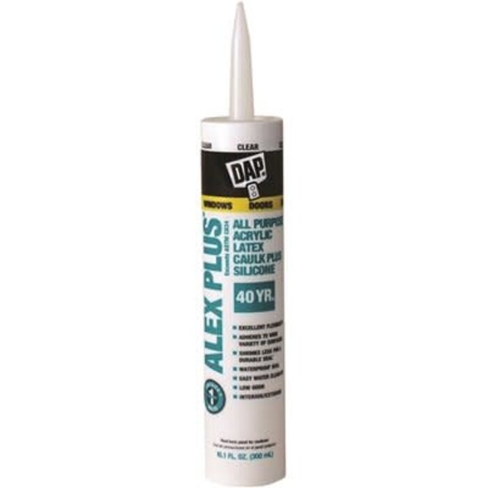441227 \ 10.1 oz. Clear Acrylic Latex Caulk + Silicone