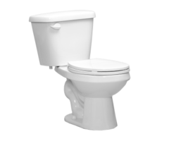 B822WSETC \ WESTERN TOILET KIT RD WH +  kit 15" ht