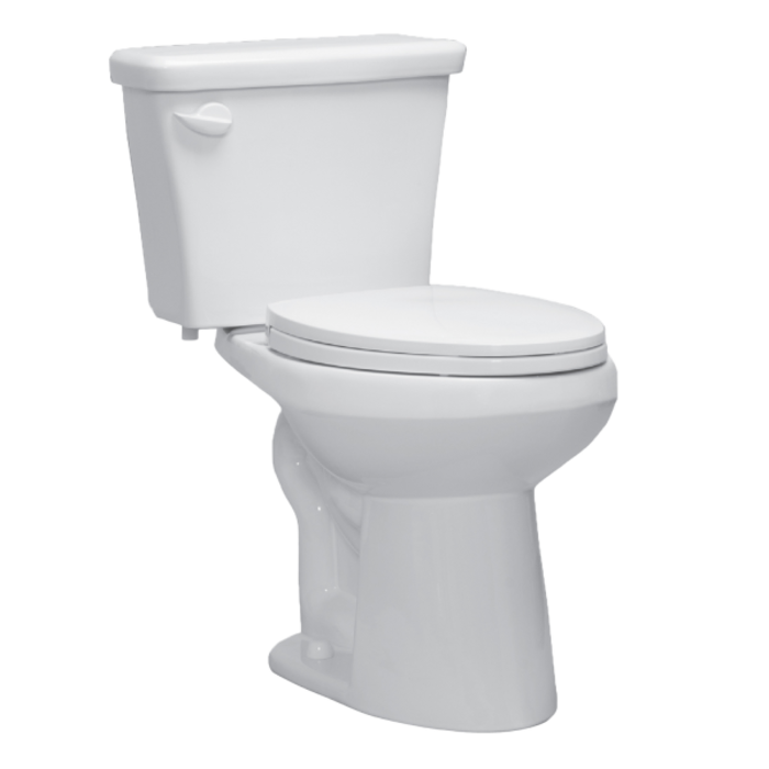 Western Pottery B872WSETC \ WESTERN POTTERY ADA TOILET SET ELONGATED BOWL WHITE 17.4" ht
