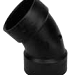 502885 \ * Elbow ABS 1.5 Hub 1/8 Bend 45/ctn