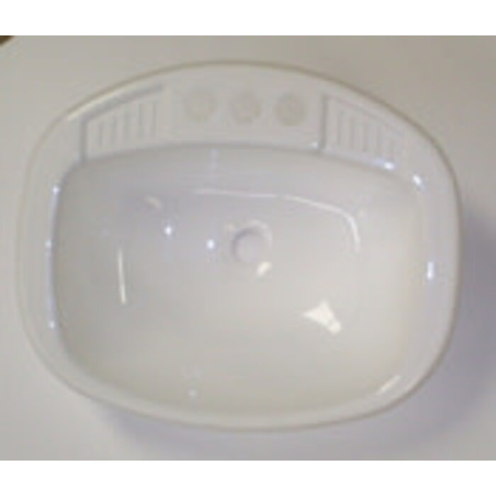 5316270W *Sink 17x20 Square WH polypropylene