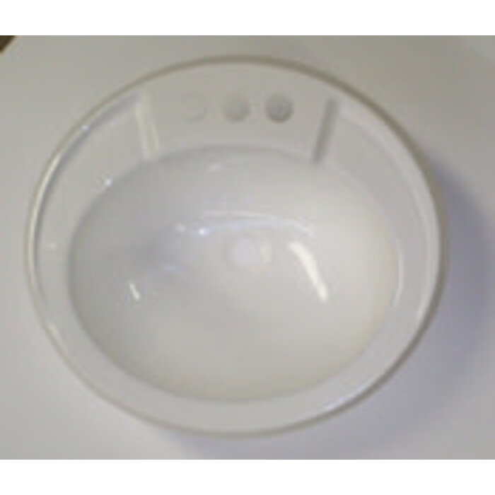 5316370W \ *Sink 17X20 PLASTIC OVAL Wh [a]