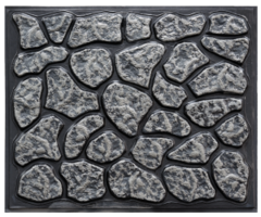 55848601 \ MASON'S ROCK 48X60 SLATE GRAY