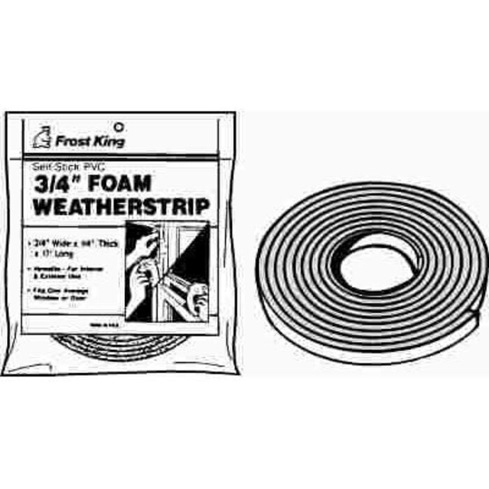 801953 \ FOAM WEATHERSTRIP 3/4x3/16x17'