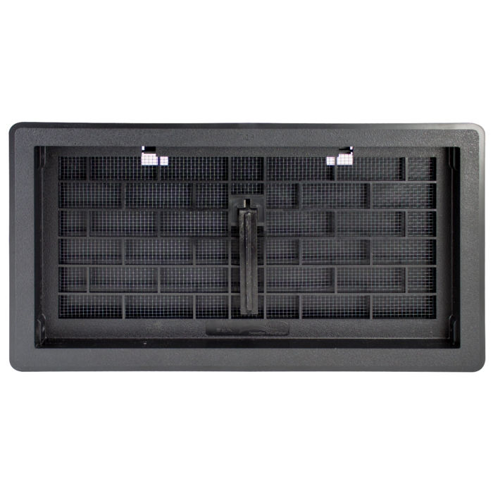 500 \ Foundation Vent W/Damper  Screen Black
