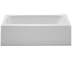 FSL01 \ TUB FIBERGLASS 54x27x15" LH DRAIN WHITE