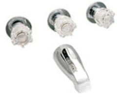 Phoenix Streamway 536603 \ FAUCET TUB SHOWER DIVERTER 8'' BRASS 3VALVE