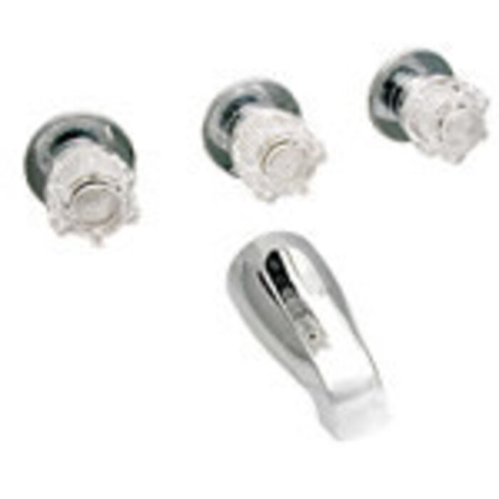 536603 \ FAUCET TUB SHOWER DIVERTER 8'' BRASS 3VALVE