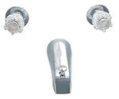 536703 \ FAUCET TUB SHOWER DIVERTER 8'' BRASS 2VALVE