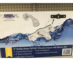 J68OFS \ FAUCET TUB SHOWER DIVERTER 8'' METAL OFFSET