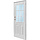 6-Panel Outswing Steel Entry Door 34X80 RH 9LITE