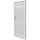 6-Panel Outswing Steel Entry Door 36X80 LH 4LITE