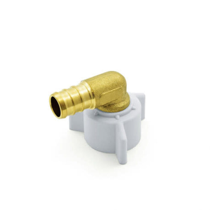 421162P \ ELBOW 1/2BR PEX x1/2 FEM SWIVEL PLASTIC [c]