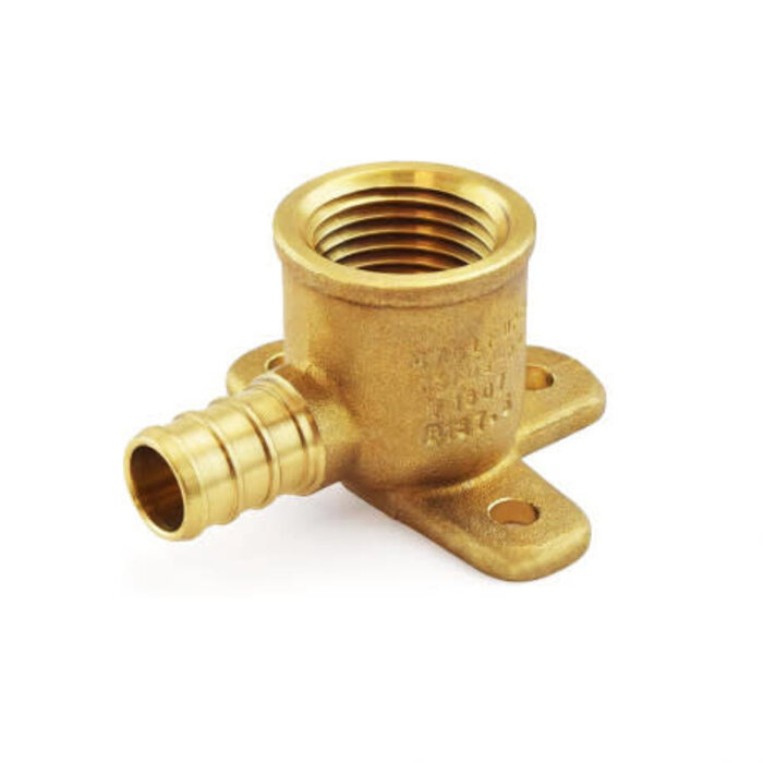 Pex 2590050 Elbow Drop Ear 1/2 Br Pex x 1/2 FIP For Shower Arm