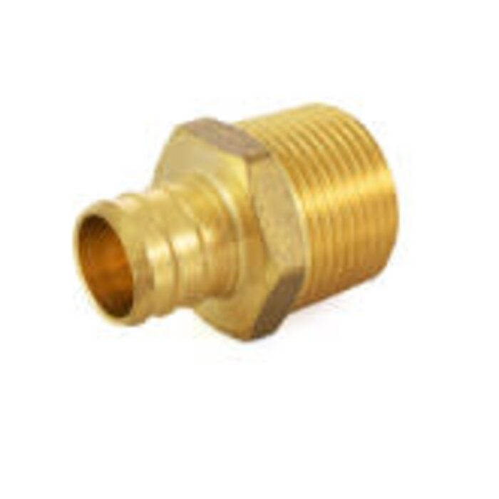 50106625 \ Adapter Brass Pex 3/4P x 3/4 MPT
