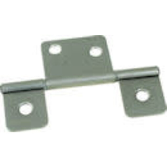 H1310SN \ Flag Hinge Non-mortise Silver
