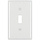 5939011 \ SWITCH PLATE for RESIDENTIAL SWITCH W/SCREWS WHITE