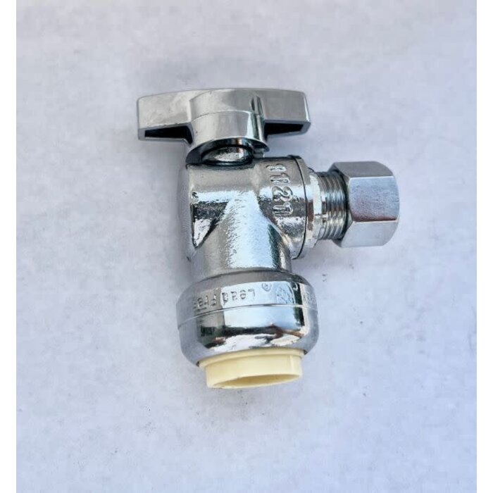 Flowbite ANGLE STOP - 1/2" FLOWBITE x 3/8" COMPRESSION