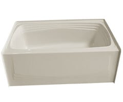 1.59,1.55,1.50,1.45 FSR02 \ TUB FIBERGLASS 54x27x15" RH DRAIN Almond
