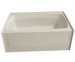 FSR02 \ TUB FIBERGLASS 54x27x15" RH DRAIN Almond
