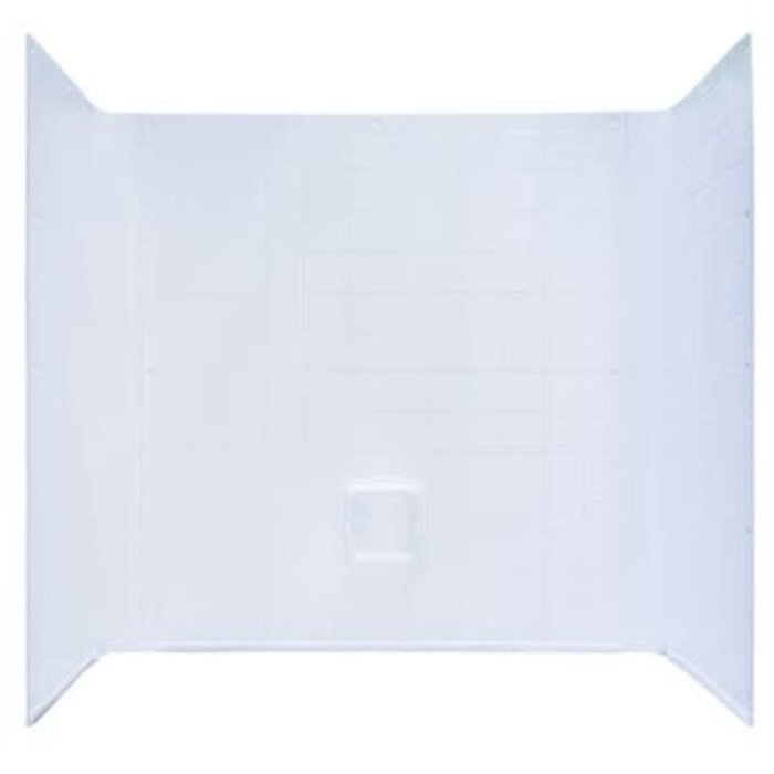 Better Bath 5330071 \ 1 PIECE WALL SURROUND ABS FOR 40X54 GARDEN TUB WHITE