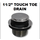 53878 \ Tub Drain TIP TOE Chrome strainer with nut