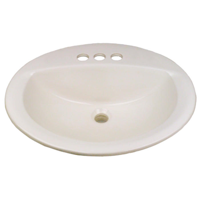 5307 \ *SINK 17X20 PORCELAIN w/OVERFLOW BONE