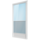 34X76 LH REPLACEMENT ORIEL (SELF-STORING) STORM DOOR WHITE PREHUNG