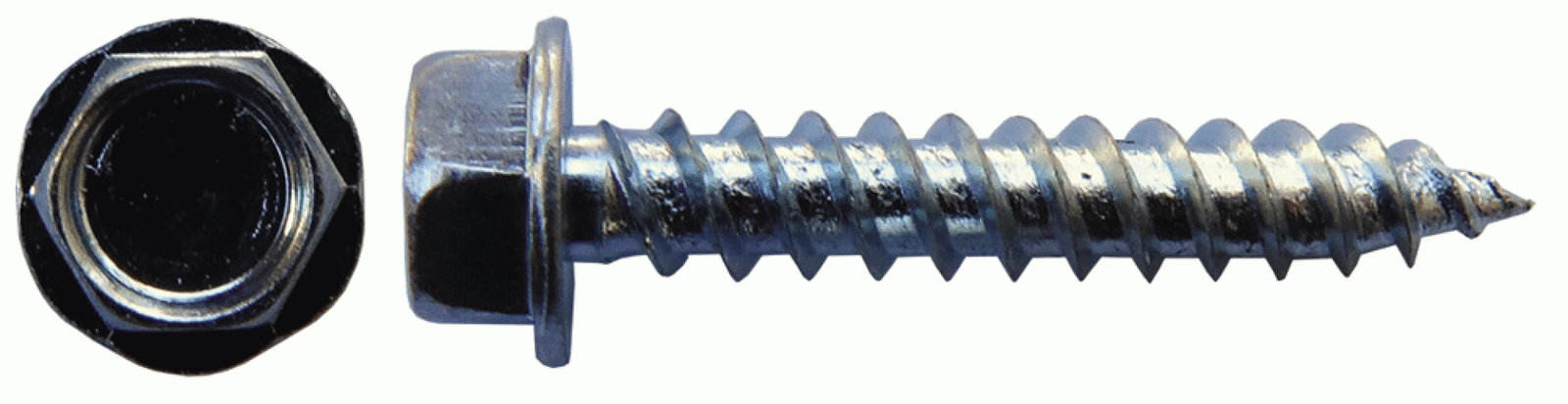Fastec 81Hz \ Screw Hex 8x1 Zinc /lb