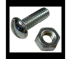 651434 \ *STOVE BOLT 1/4''X3/4'' W/NUT100/ctn