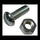 651434 \ *STOVE BOLT 1/4''X3/4'' W/NUT100/ctn