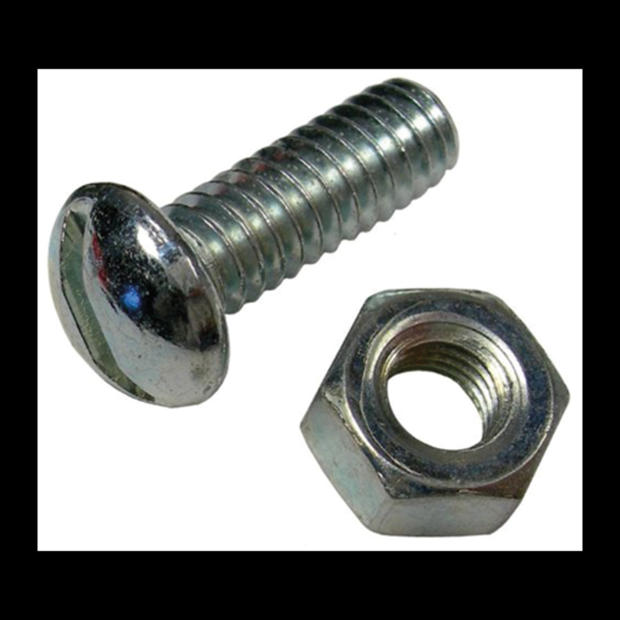 651434 \ *STOVE BOLT 1/4''X3/4'' W/NUT100P [c]