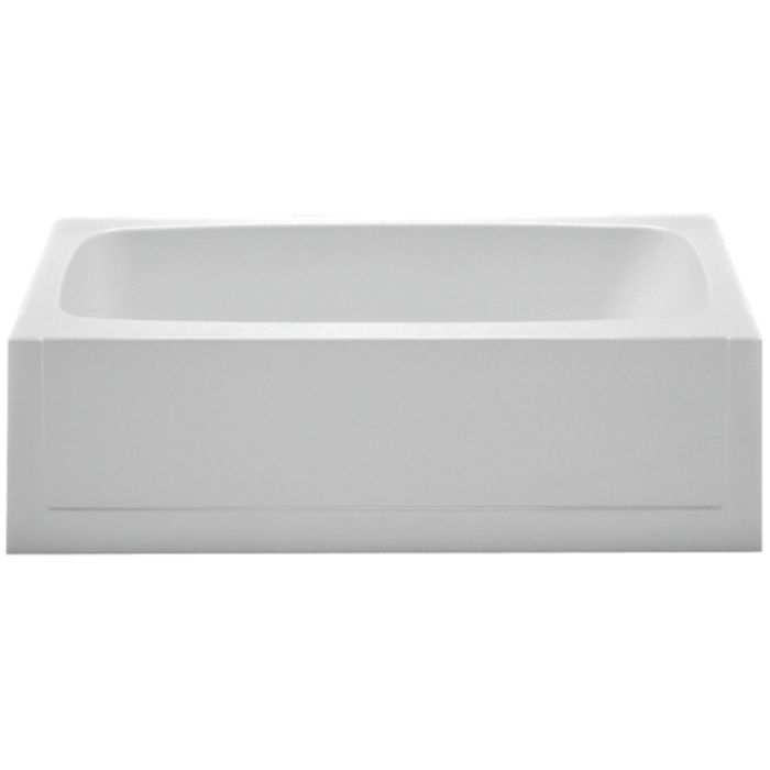 1.59,1.55,1.50,1.45 FSC01 \ TUB FIBERGLASS 54X27 CENTER DRAIN WHITE 15"
