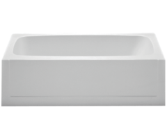 Watershed FSC02 \ TUB FIBERGLASS 54x27x15" CENTER DRAIN Almond