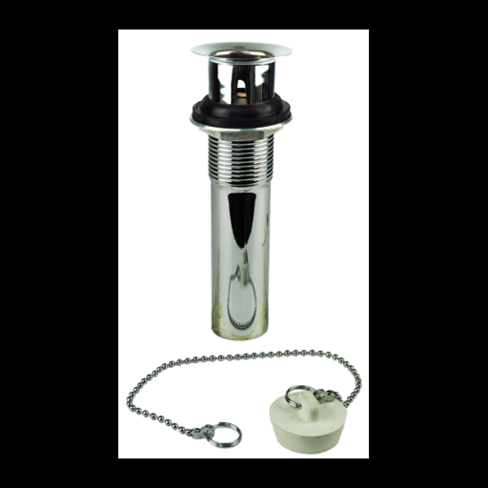 532105 \ PO PLUG CHROME 5'' W/OVERFLOW