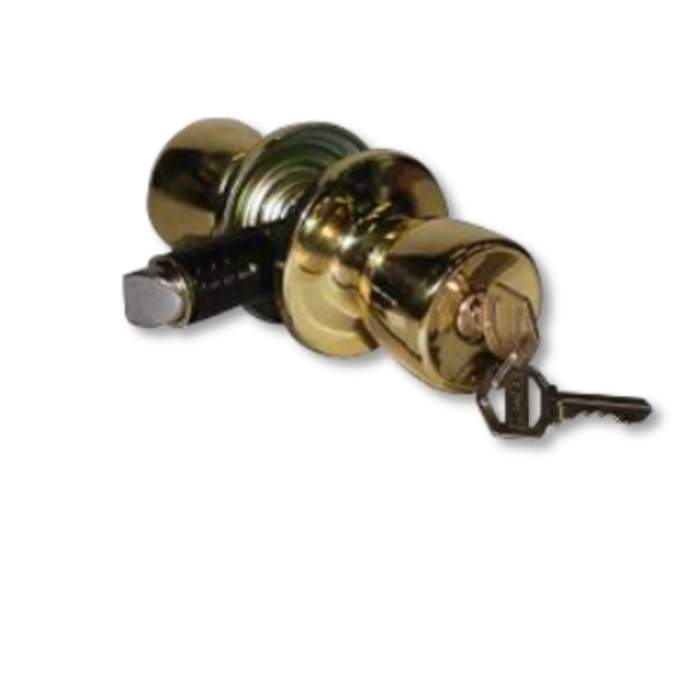 100020 \ KEYED PRIVACY LOCK  BRASS COLOR