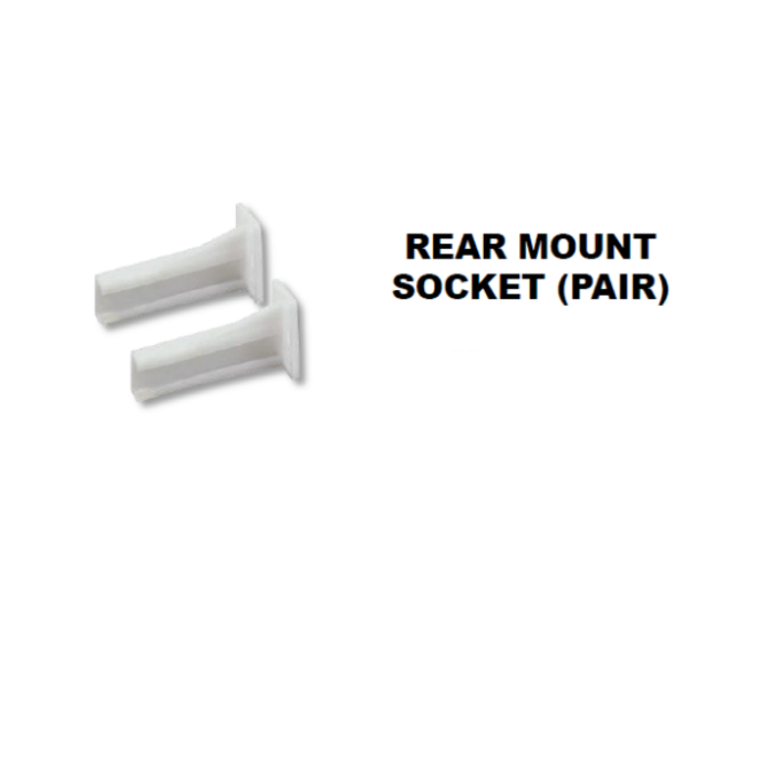116035 \ Rear mount bracket (pr) plastic