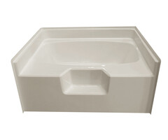 Watershed GT544202 \ GARDEN TUB FIBERGLASS 54x41x25" high Almond