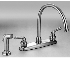 GK201 \ FAUCET KITCH HI-RISE 2HDL SPRAY [a]