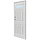 6-Panel Outswing Steel Entry Door 32X76RH 4 LITE